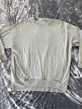 Express One Eleven Sweatshirt Women's Gray Pullover Crew Neck Casual - Small